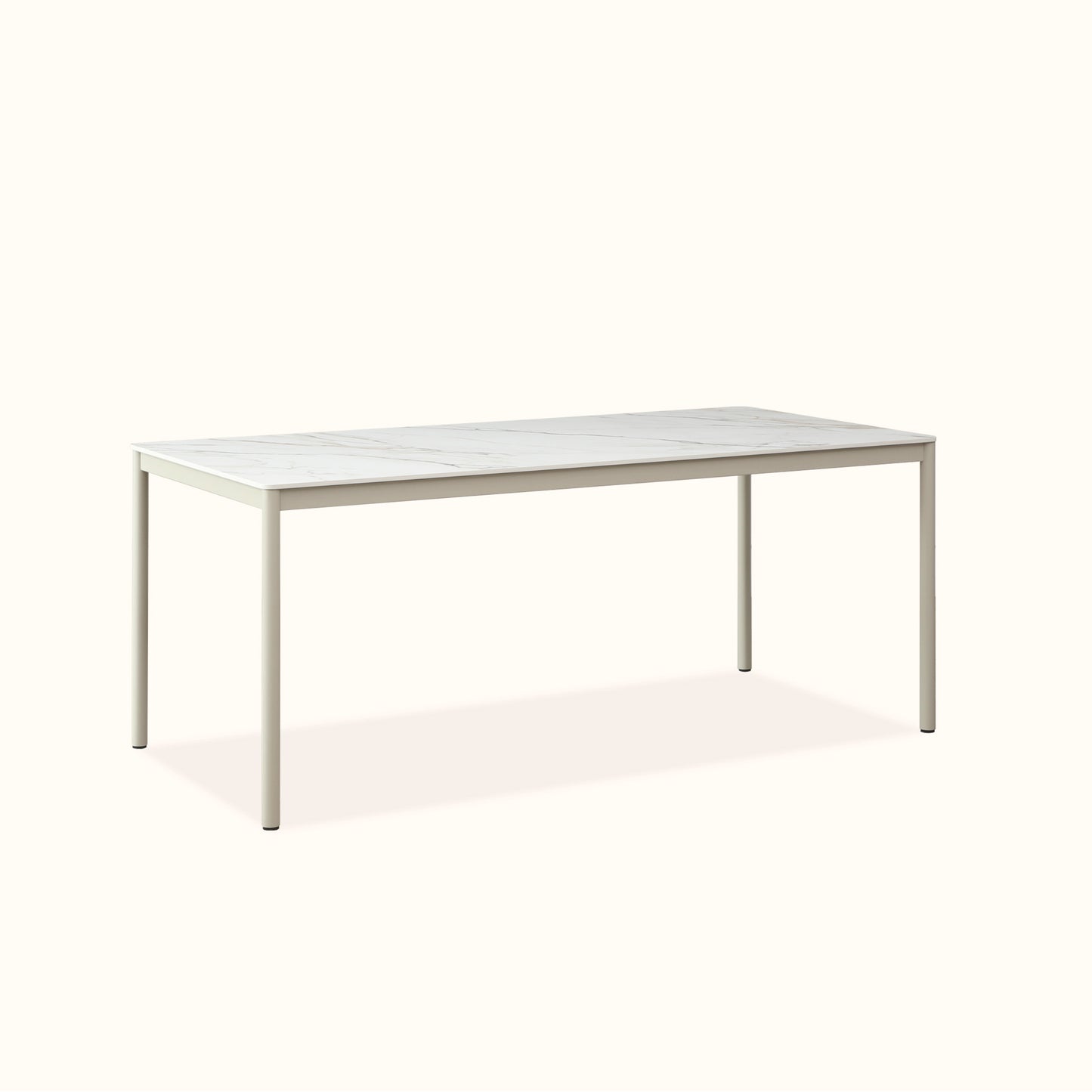 Kuta dining table set / Ceramic table + 4 chairs