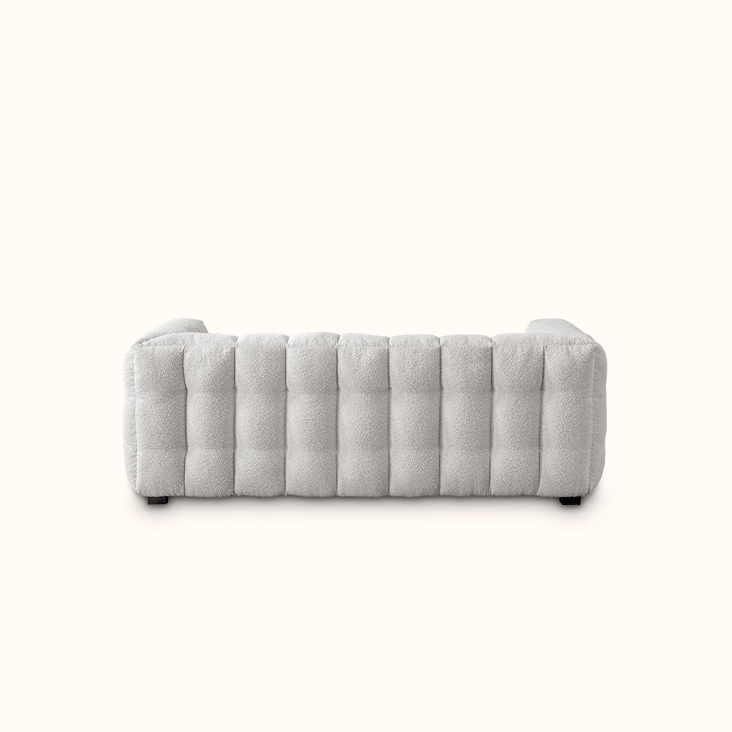 DSC fabric sofa / 3 seater / White