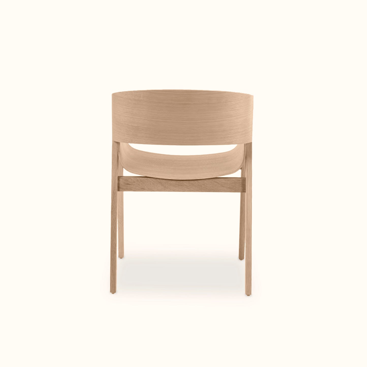 Dom dining chair / Oat solid wood / Natural colour