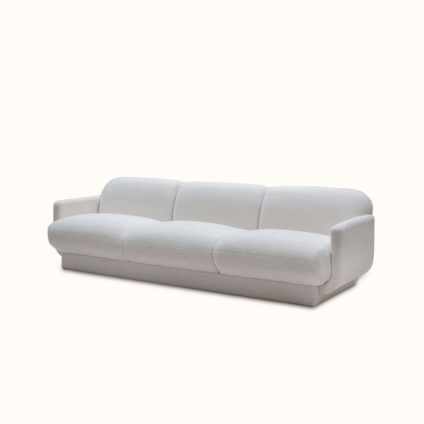 Fernet / Fabric sofa / 3 seater / White