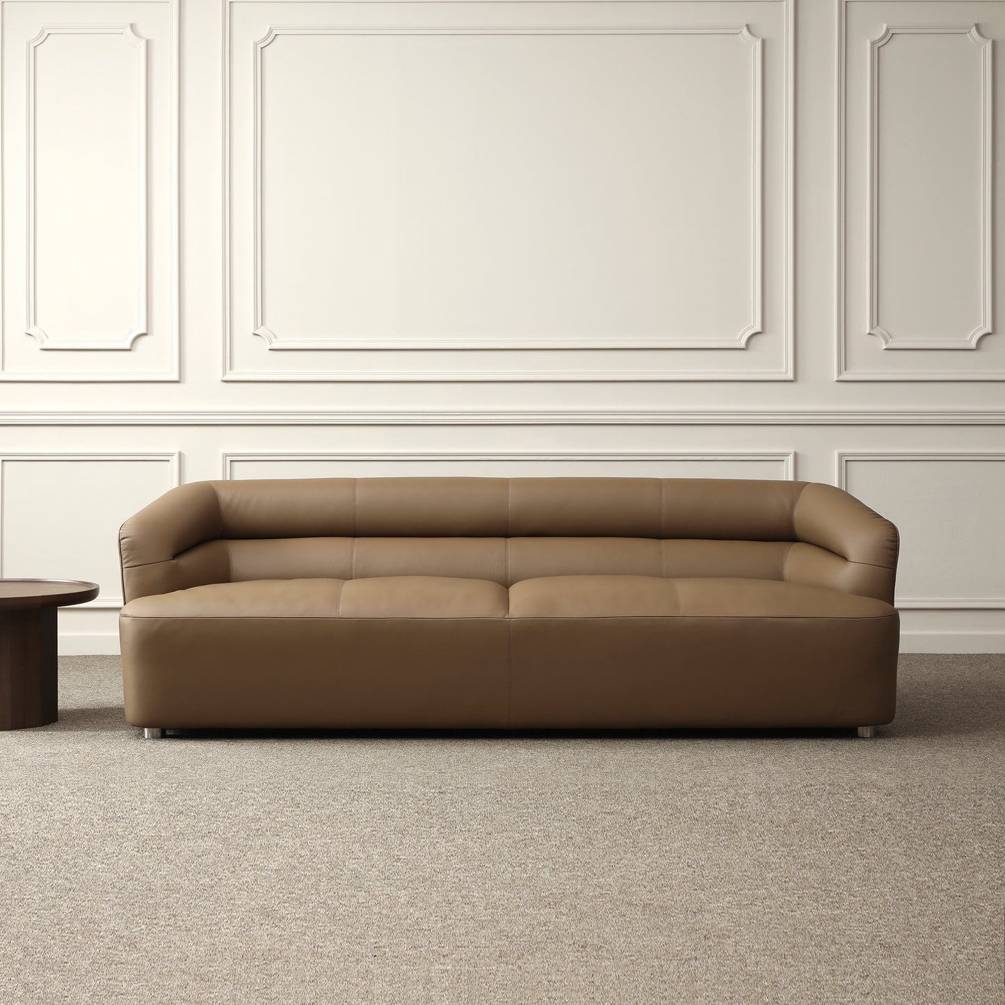 Zuma genuine leather sofa / 3 seater / Hazel