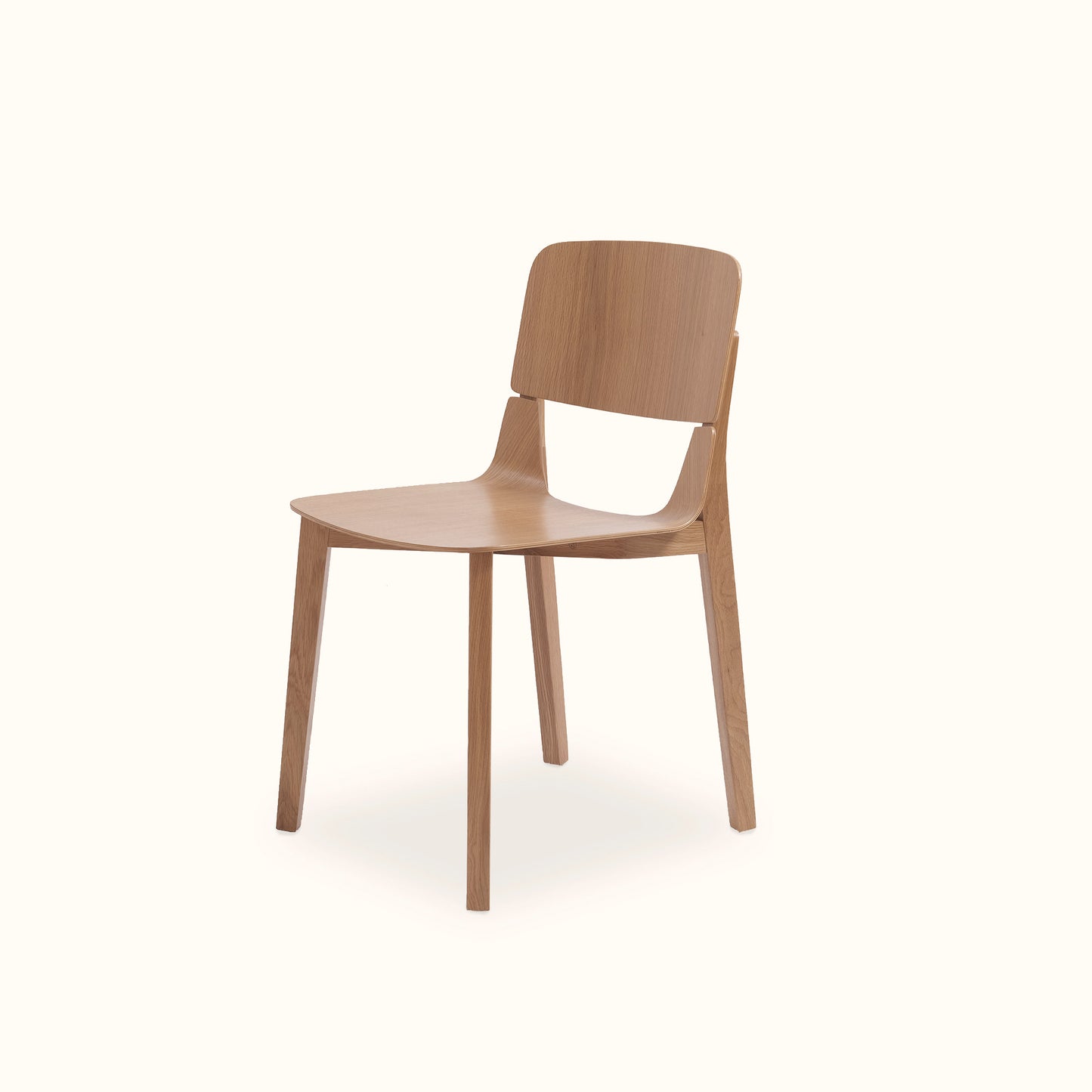 Meiji dining table set / Oat solid wood table + 4 chair / Natural colour