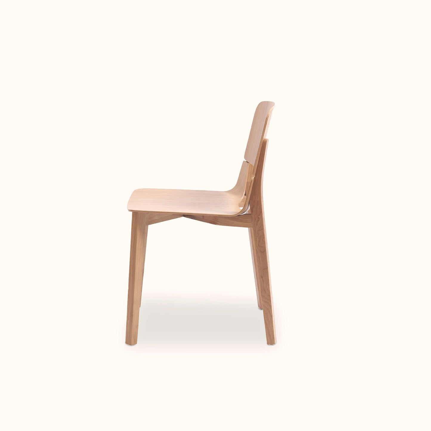 Meiji dining table set / Oat solid wood table + 4 chair / Natural colour