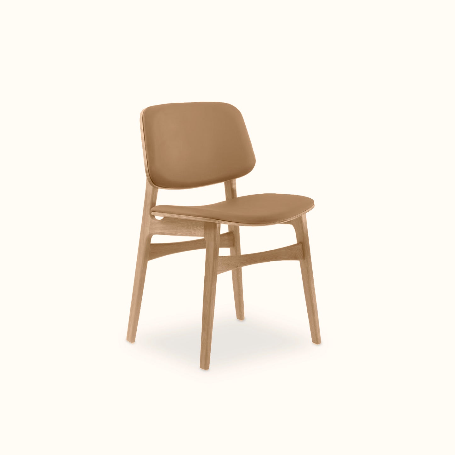 Pitt dining chair / Oat solid wood / Natural colour