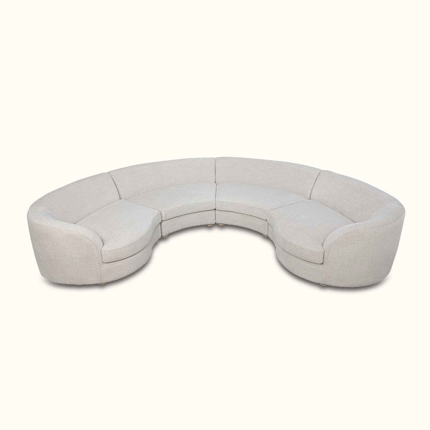 Gema modular fabric sofa / 4 seater / Cream colour