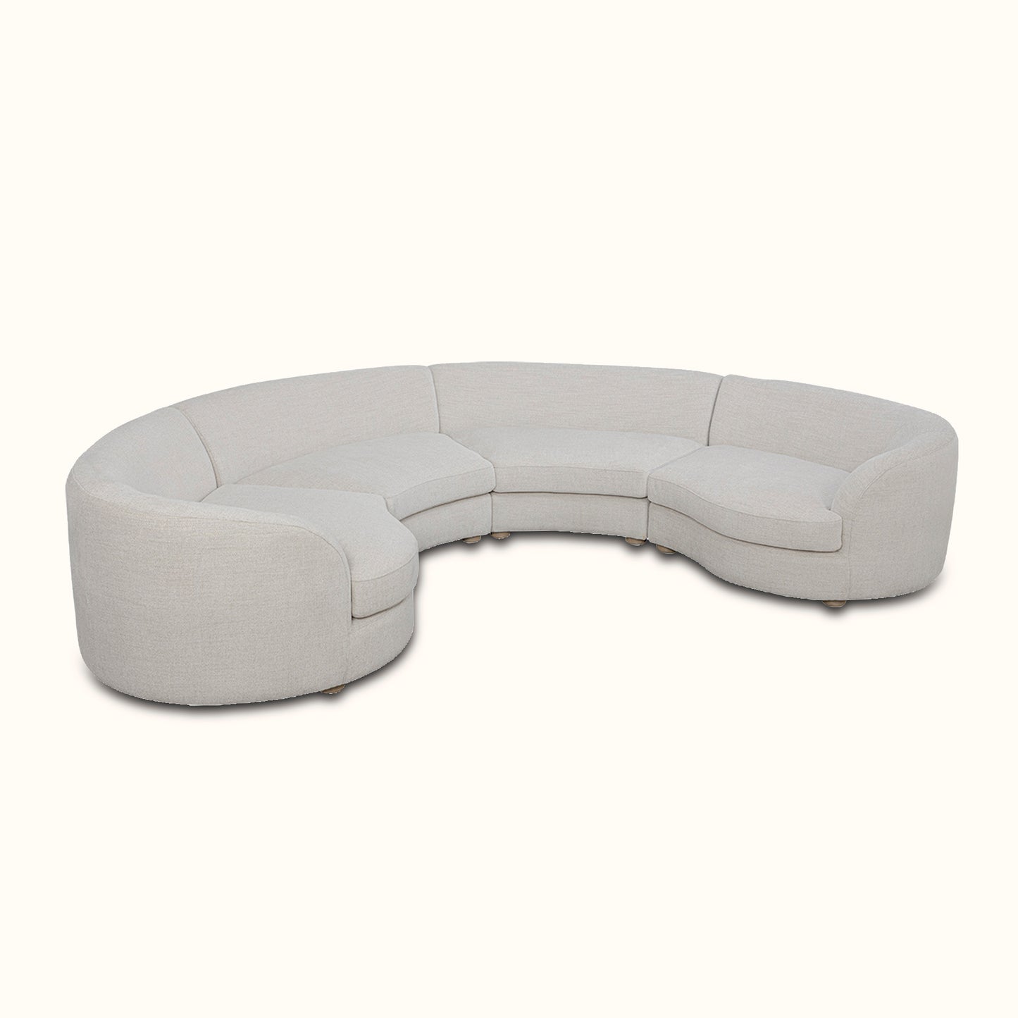 Gema modular fabric sofa / 4 seater / Cream colour