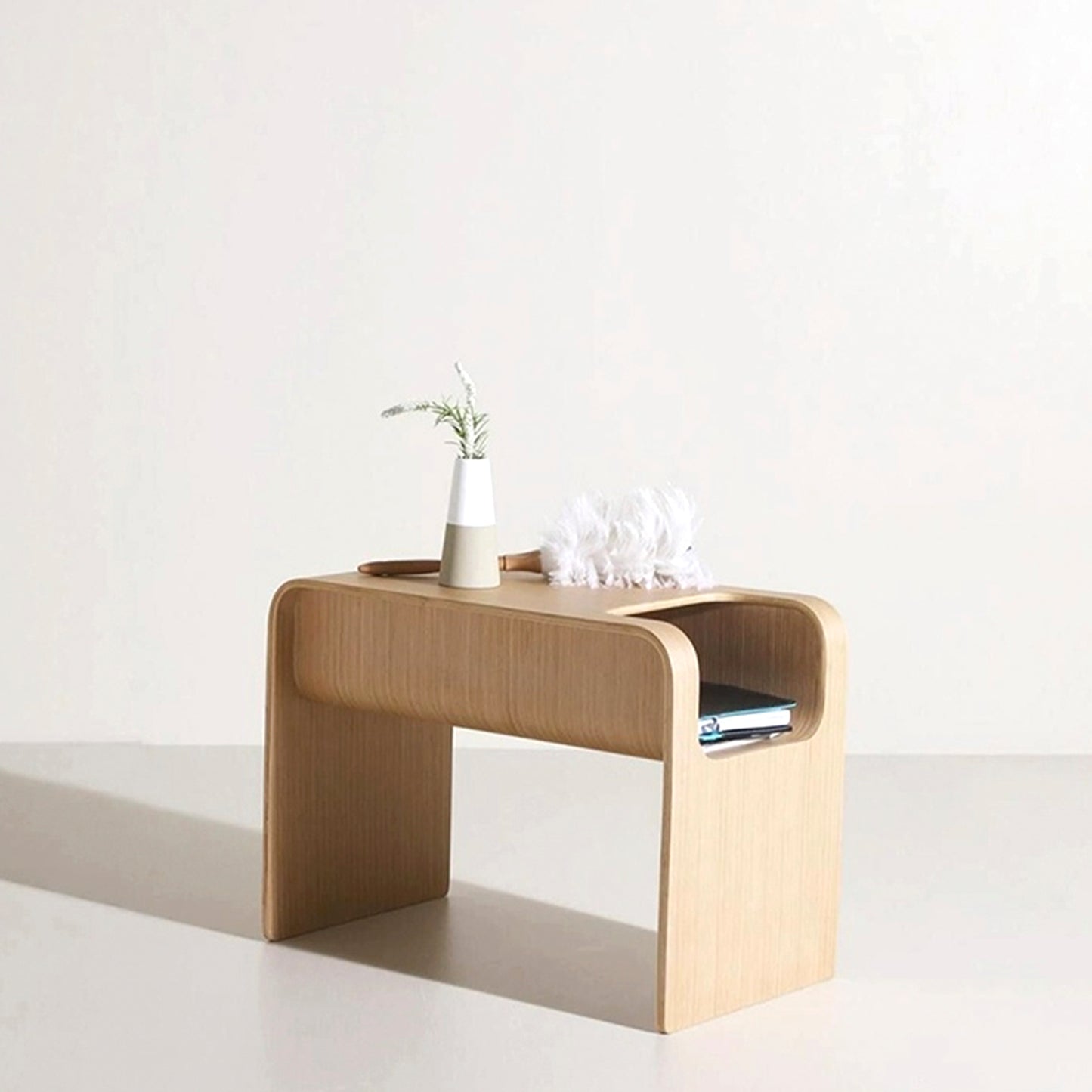 Penguin storage side table / Birch plywood / Natural