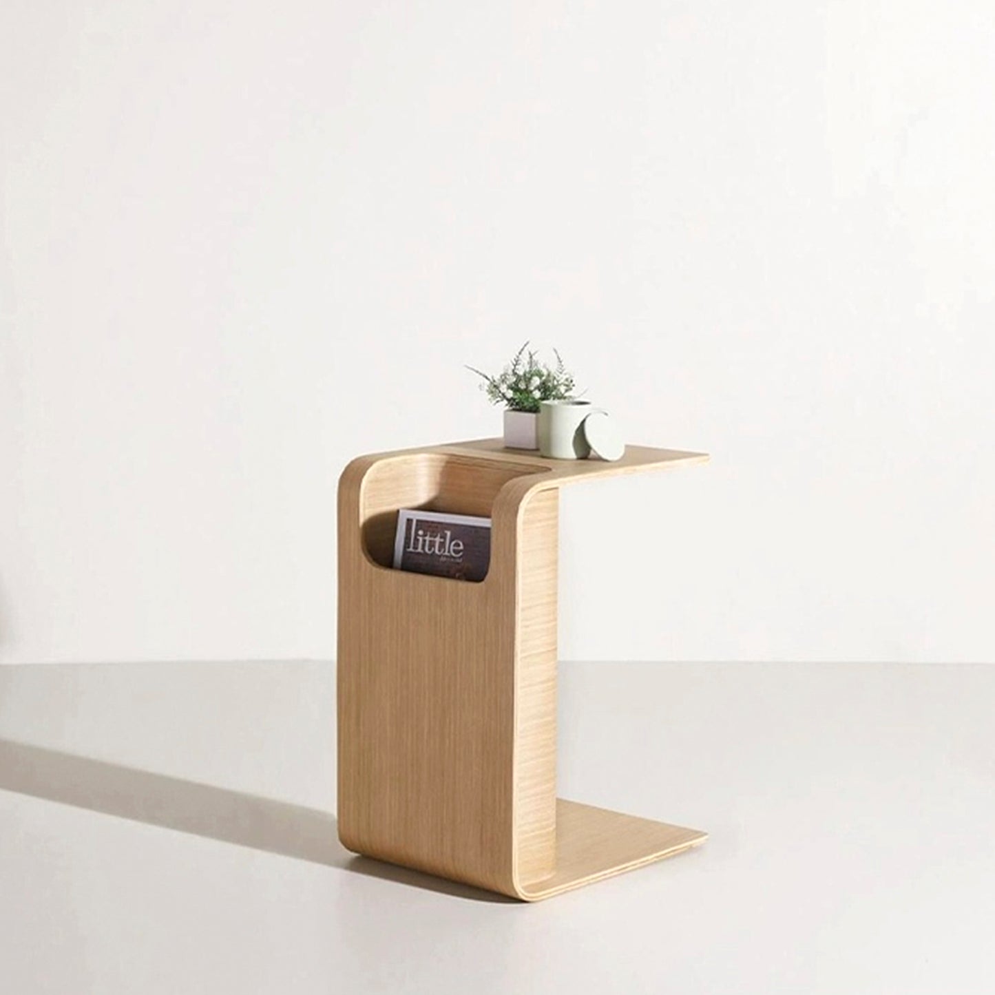 Penguin storage side table / Birch plywood / Natural