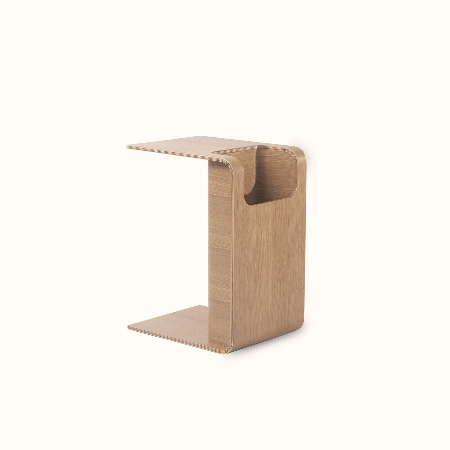 Penguin storage side table / Birch plywood / Natural