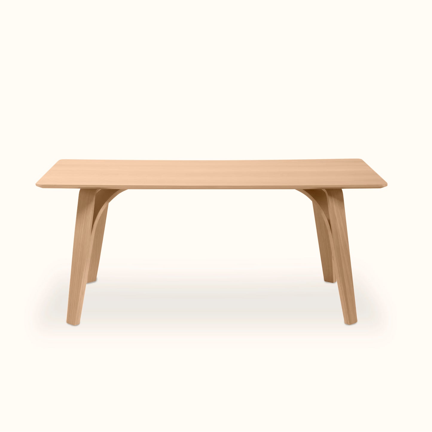 Meiji dining table set / Oat solid wood table + 4 chair / Natural colour