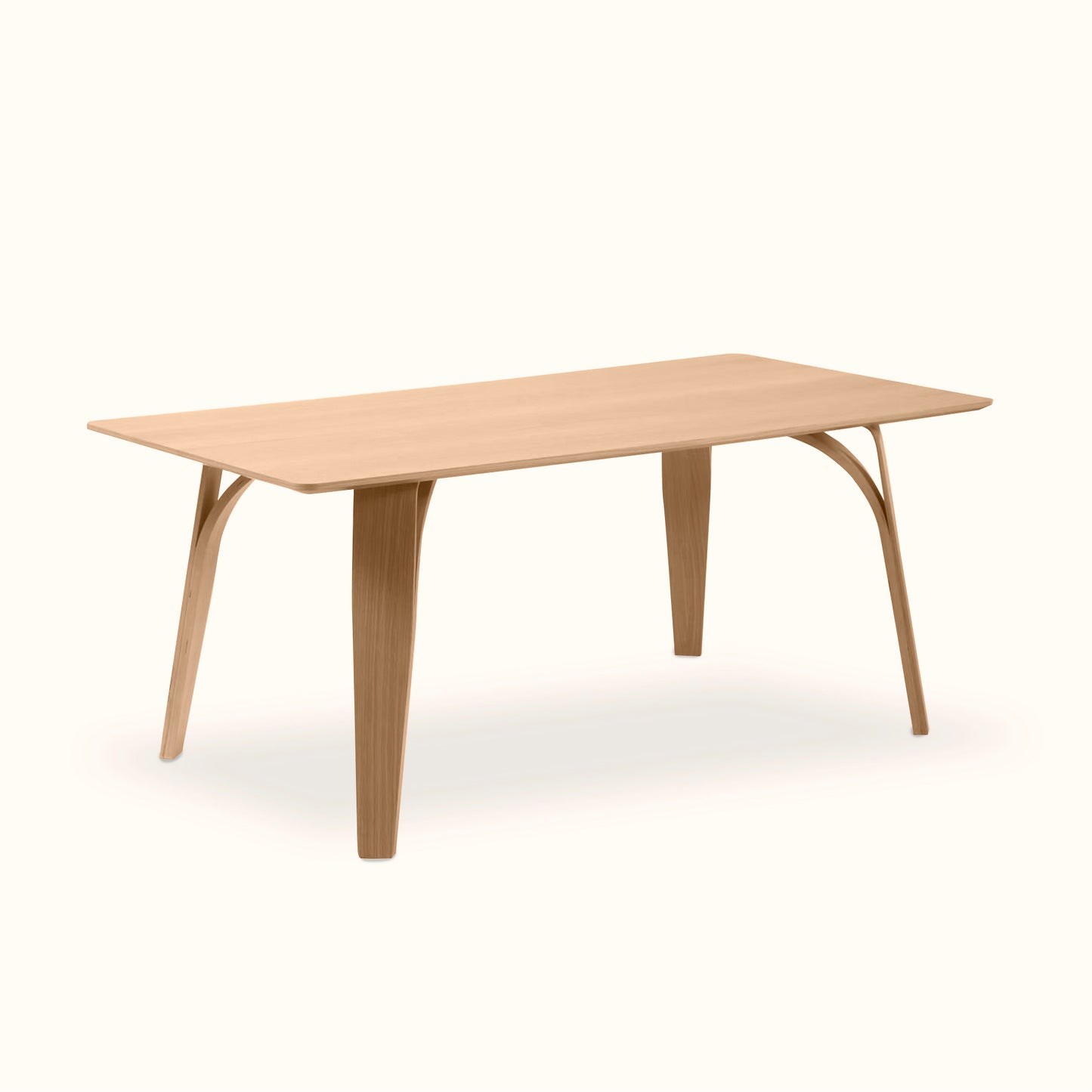 Meiji dining table set / Oat solid wood table + 4 chair / Natural colour