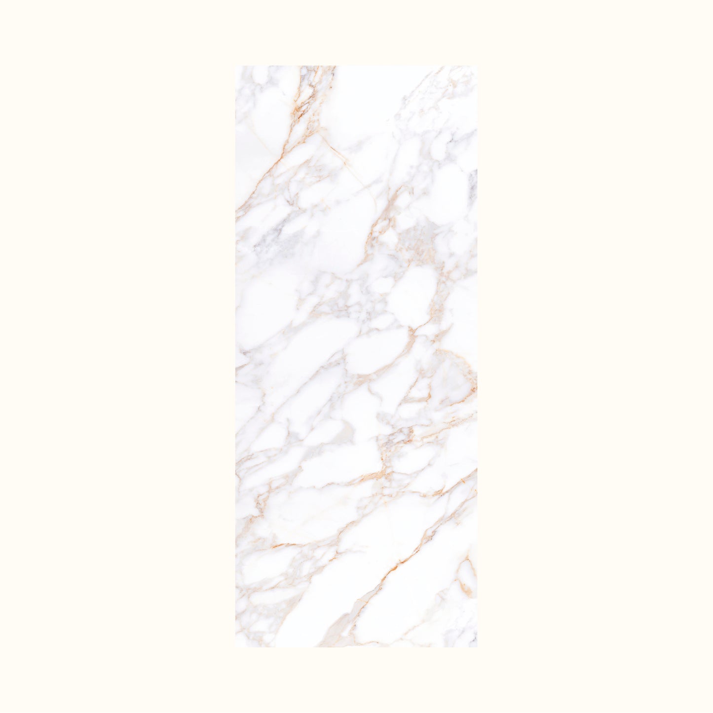 Kuta ceramic dining table / Matt finished with gold and white lines