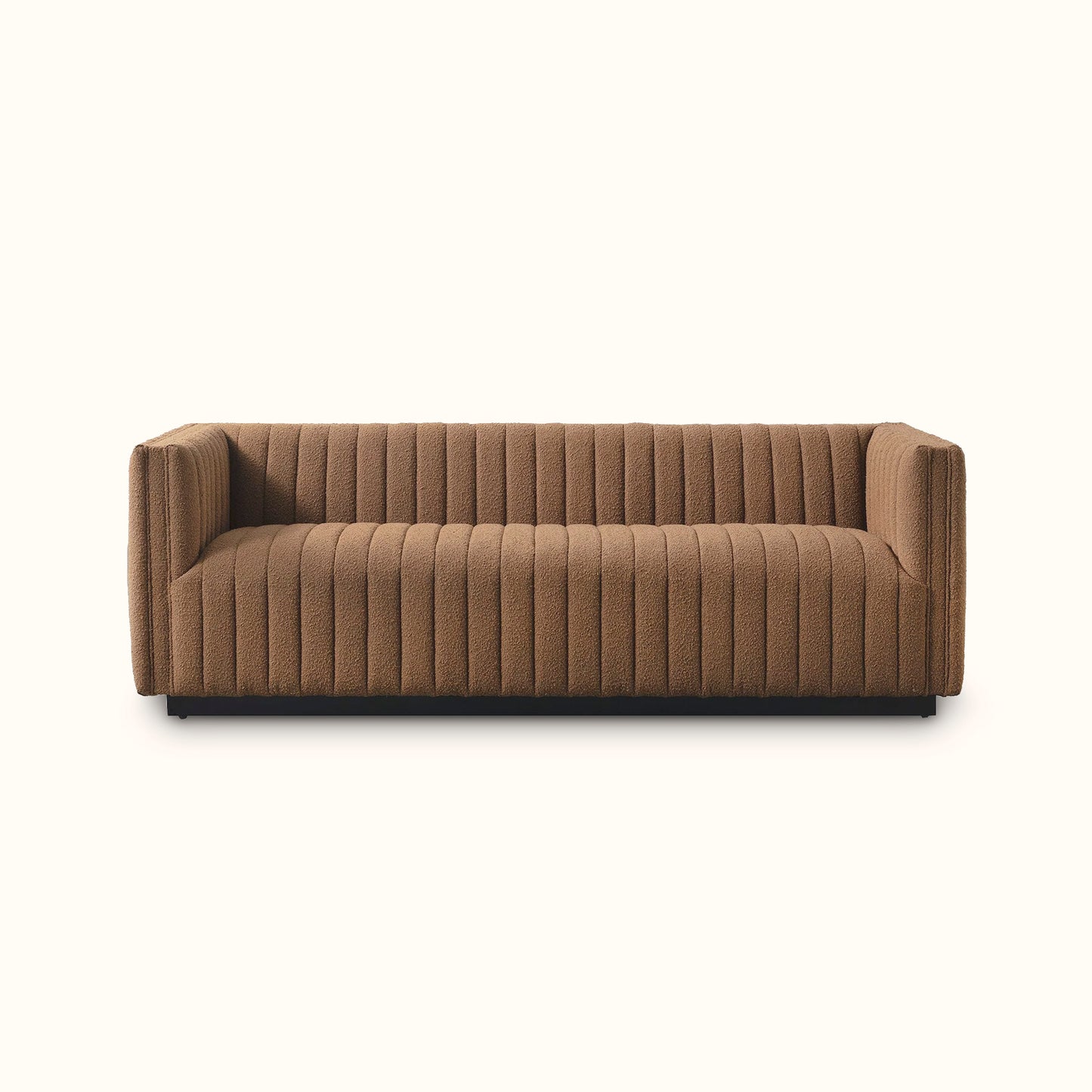 Clover fabric sofa / 3 seater / Brown