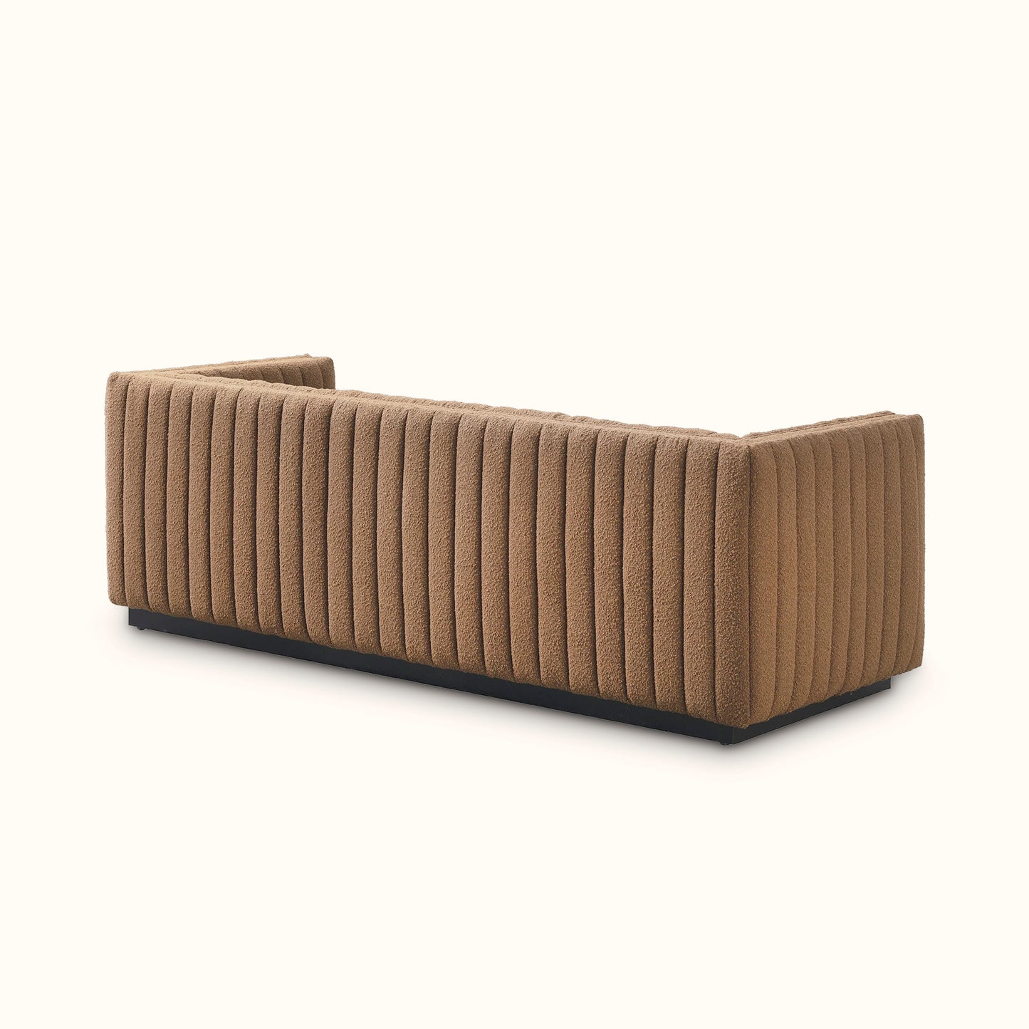 Clover fabric sofa / 3 seater / Brown