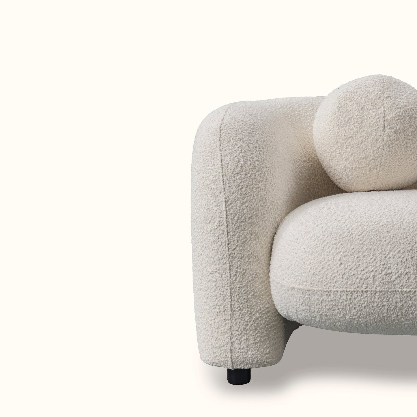 Gimlet fabric sofa / 4 seater / Cream