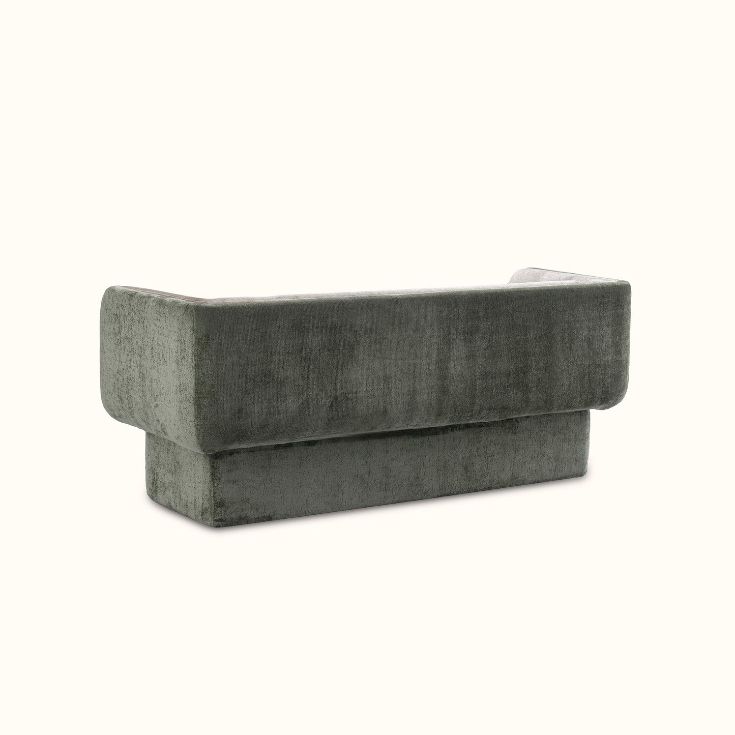 Gin-juice fabric sofa / 3 seater / Olive