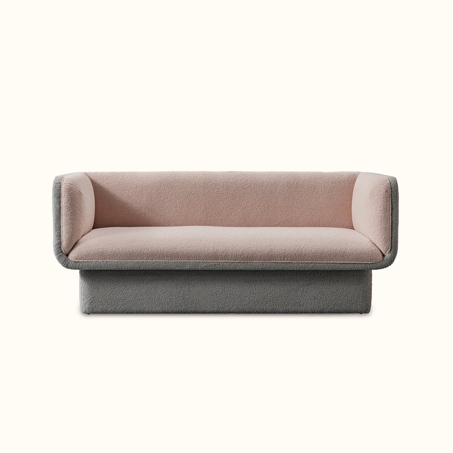 Gin-juice fabric sofa / 3 seater / Grey