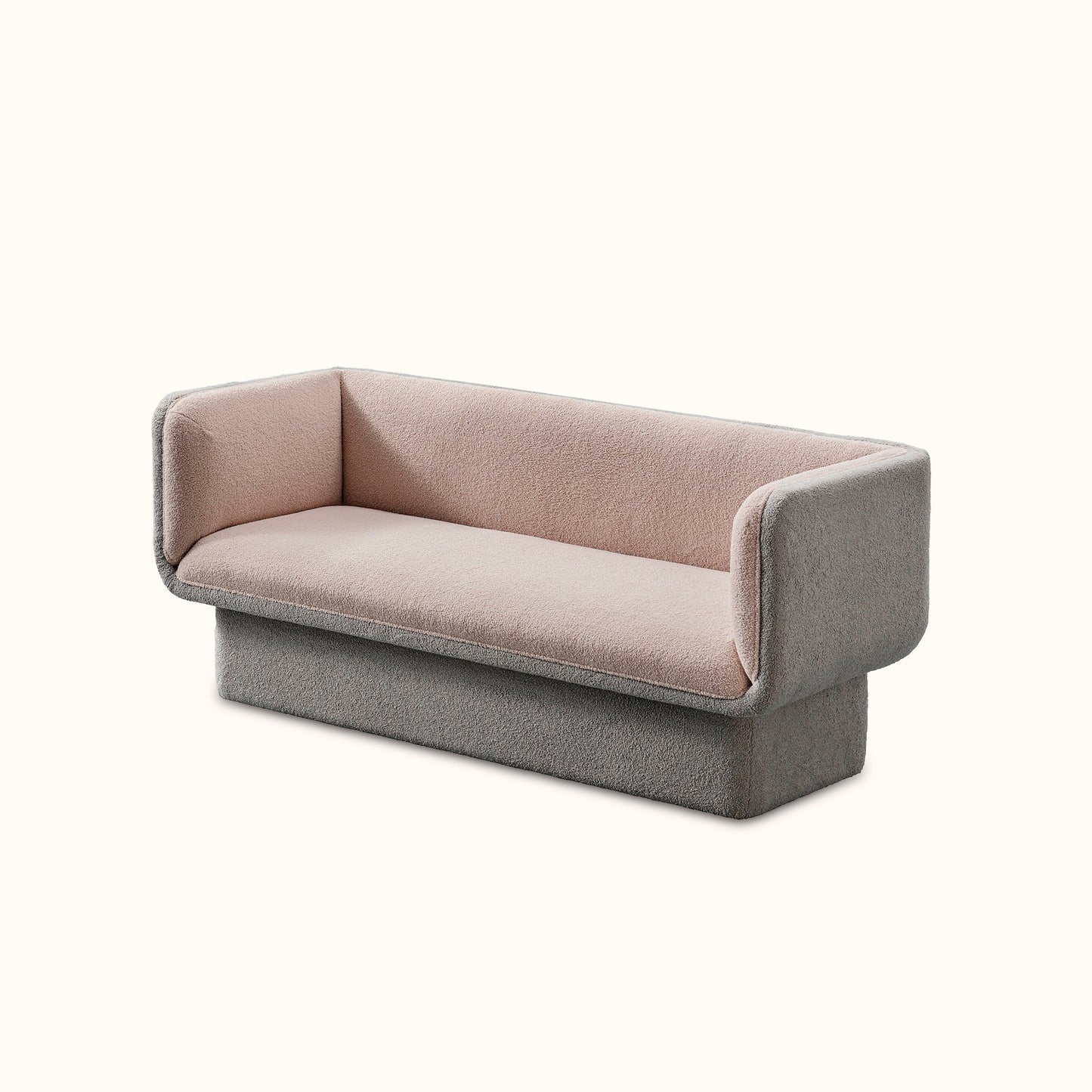 Gin-juice fabric sofa / 3 seater / Grey