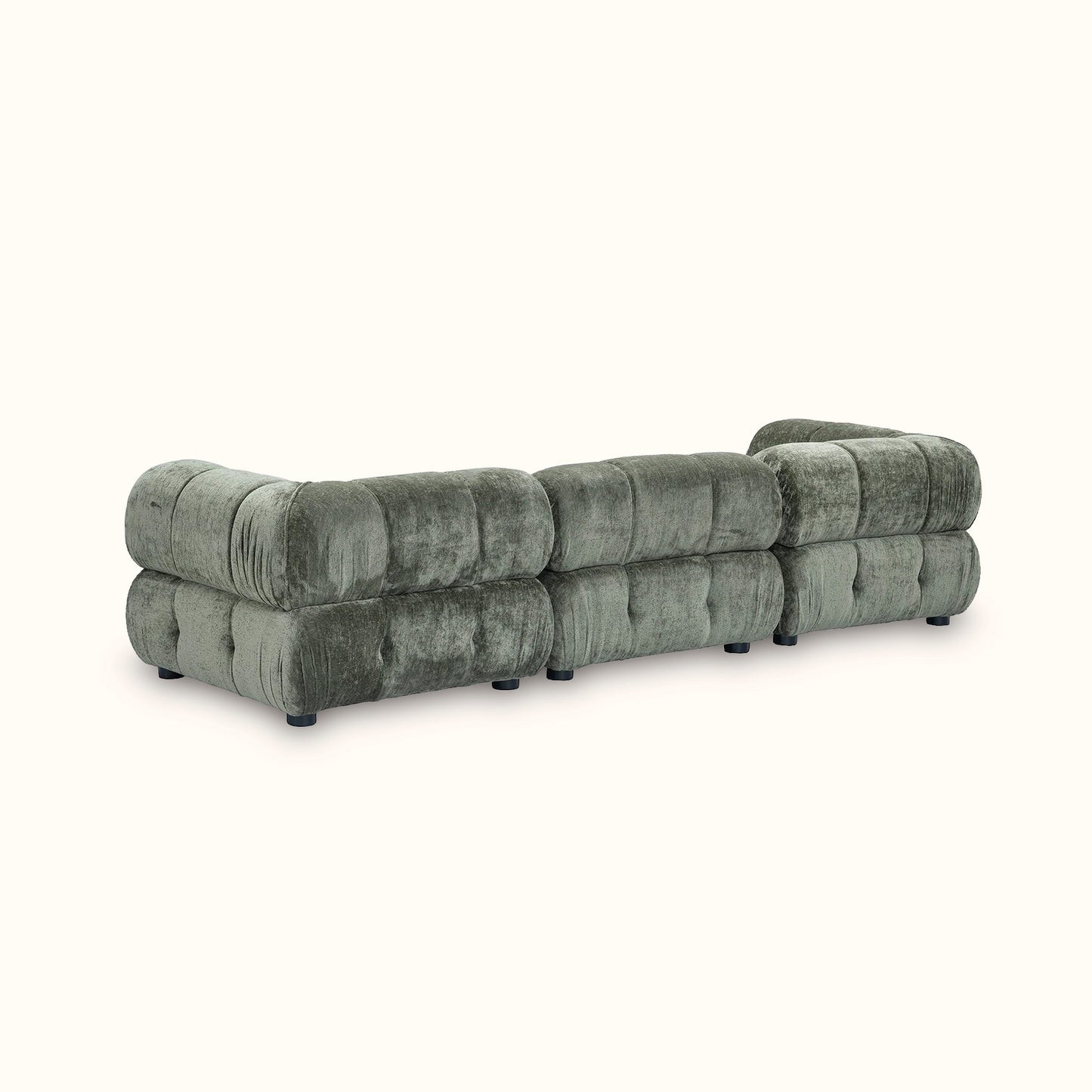 Kamikaze / Fabric sofa / 3 seater / Olive