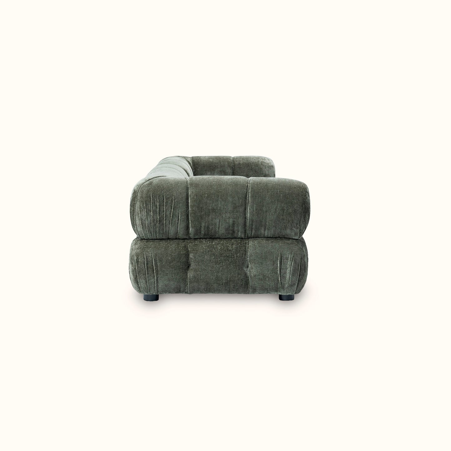 Kamikaze / Fabric sofa / 3 seater / Olive