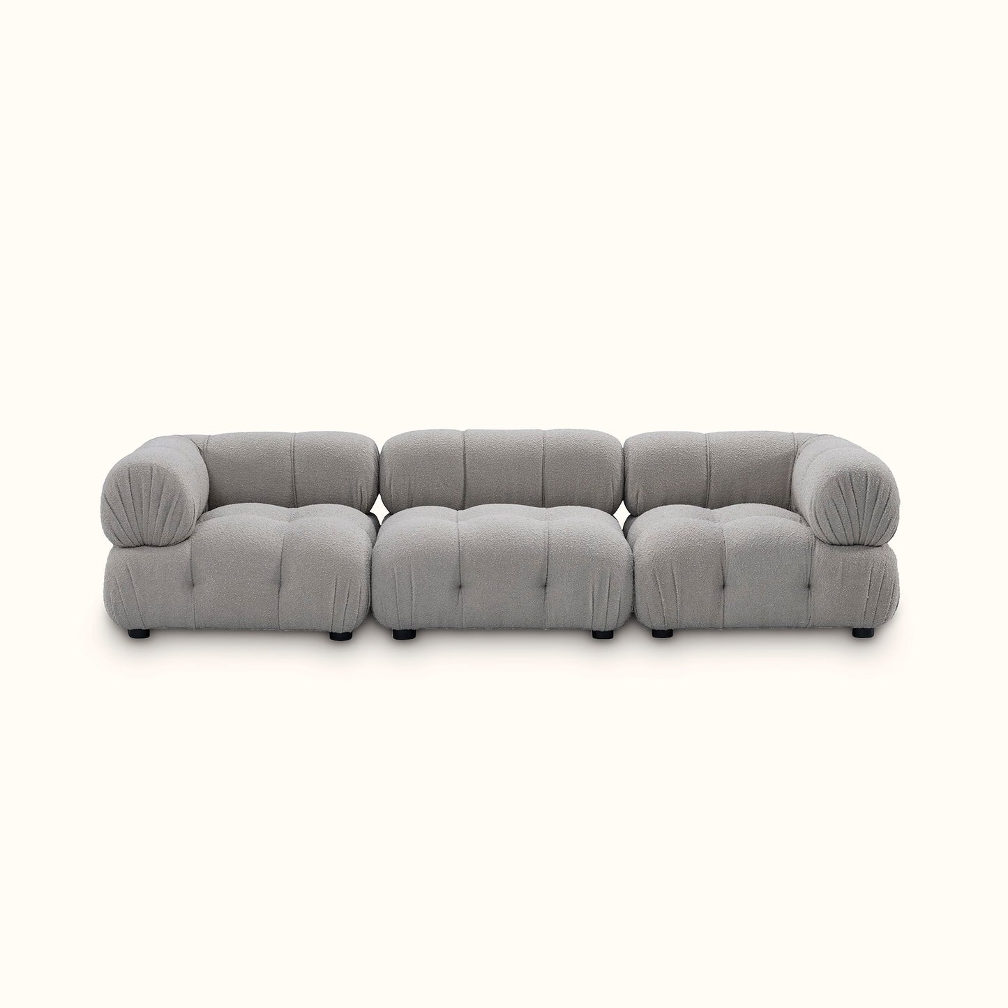 Kamikaze / Fabric sofa / 3 seater / Grey