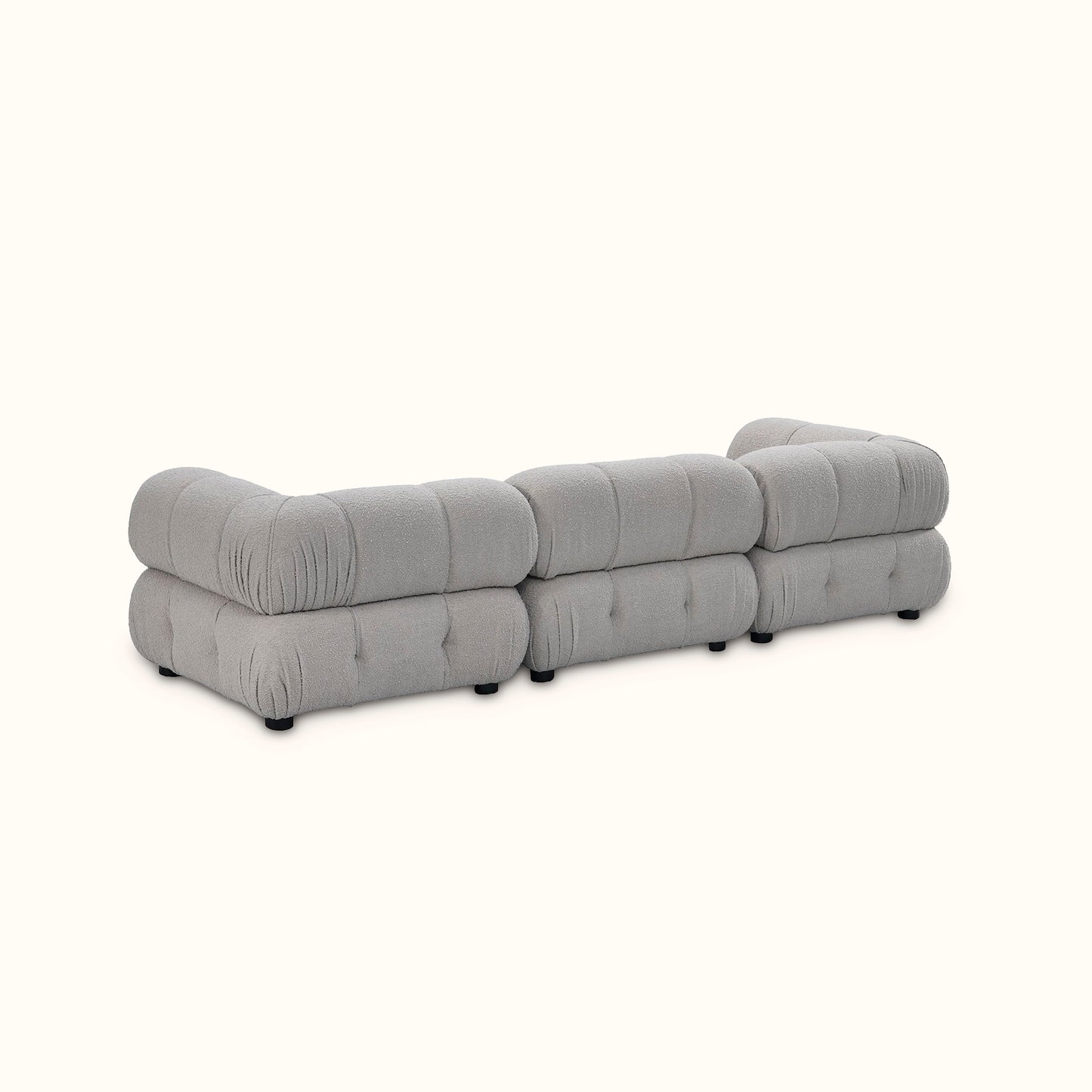 Kamikaze / Fabric sofa / 3 seater / Grey