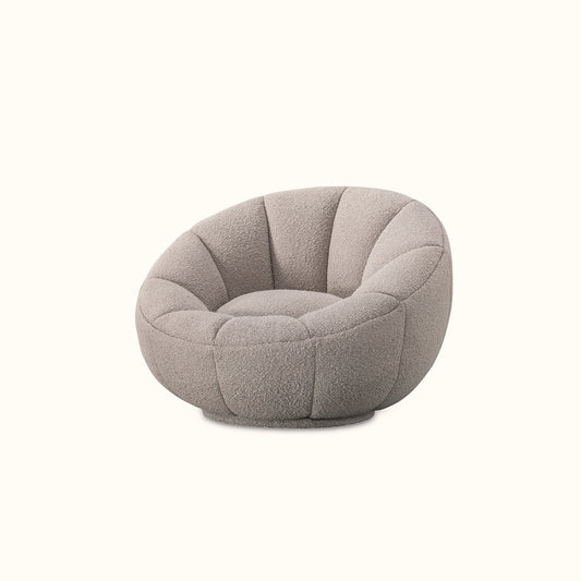 Accent lounge chair / Fabric / Beige