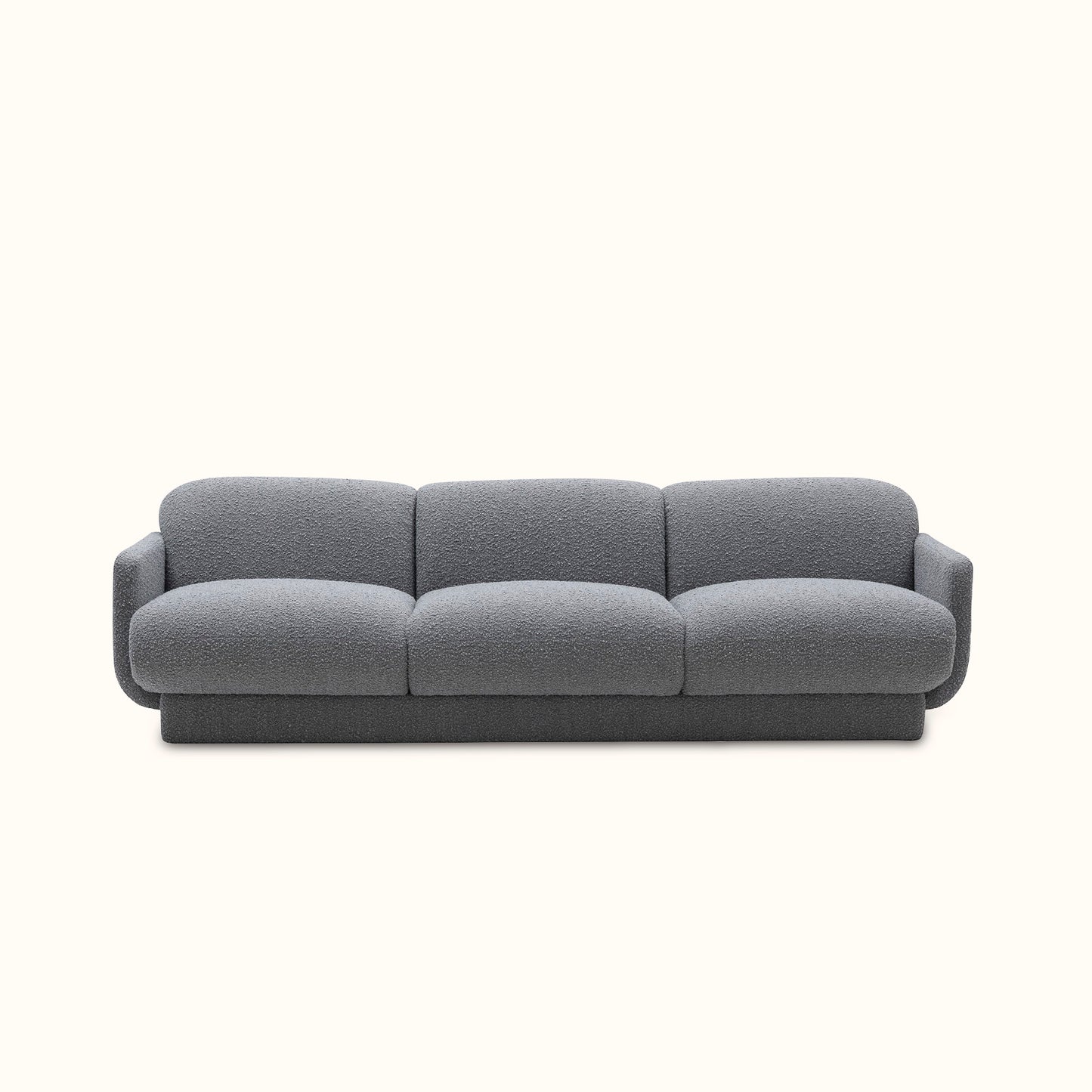 Fernet / Fabric sofa / 3 seater / Grey