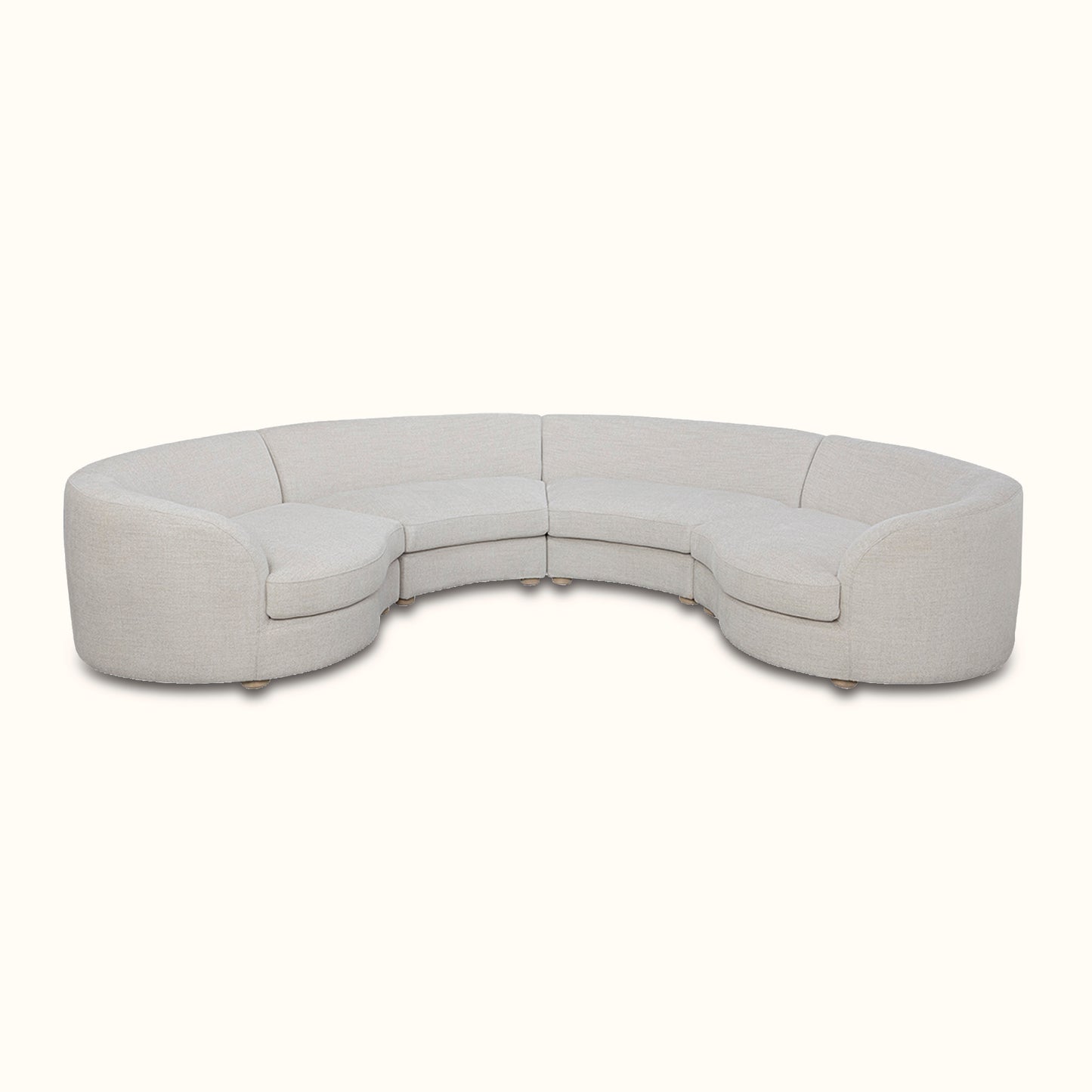 Gema modular fabric sofa / 4 seater / Cream colour